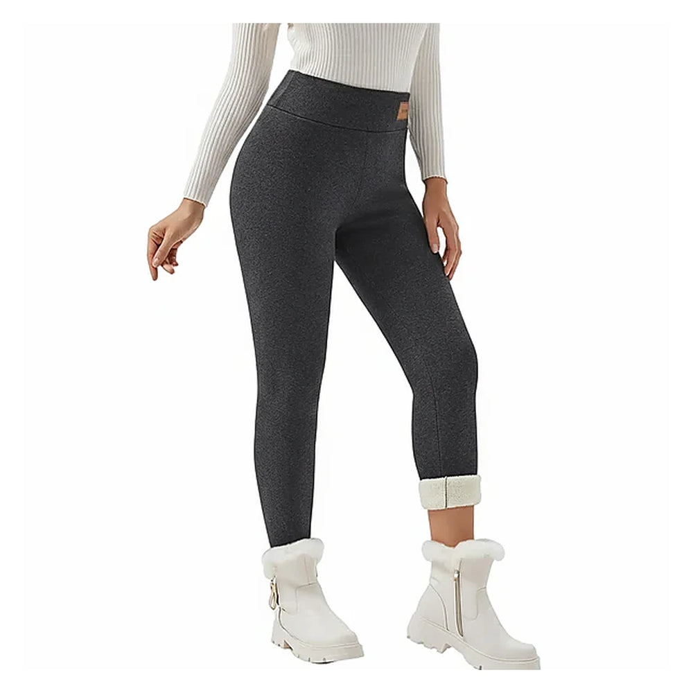 Charcoal grey fleece lined leggings